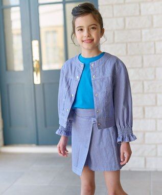 組曲 KIDS 【110-140cm】デニム ショートパンツ ブルー系