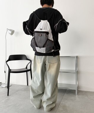WEGO 【ユニセックス着用ITEM】別注Dickiesメッシュポケットナップサック ホワイト