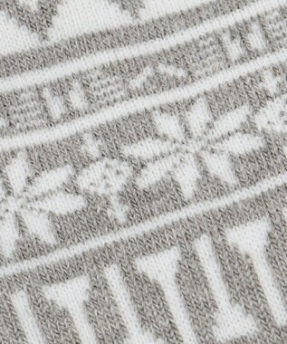 23区GOLF 【MEN】ノルディック柄 ハーフソックス ライトグレー系5