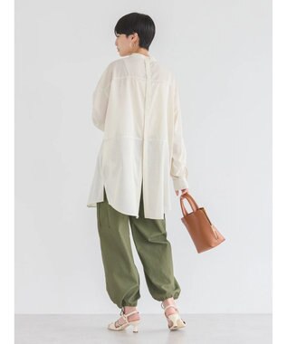 AMERICAN HOLIC イージーケア＋接触冷感　Ｗポケットシャツチュニック Ivory