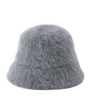 MOONBAT PAUL & JOE ACCESSOIRES 【サイズ調整可】ネコプレート付シャギークロッシェ ダークグレー