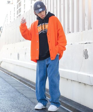 WEGO ルーズカーデ オレンジ