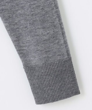 23区GOLF 【WOMEN】【ウォッシャブル 】バイカラー ニットソー ブラック系