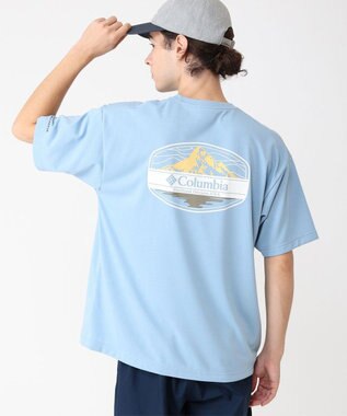 Columbia Columbia/ サンライズストレイトオムニフリーズゼログラフィックショートスリーブTシャツ /コロンビア Ripple Blue