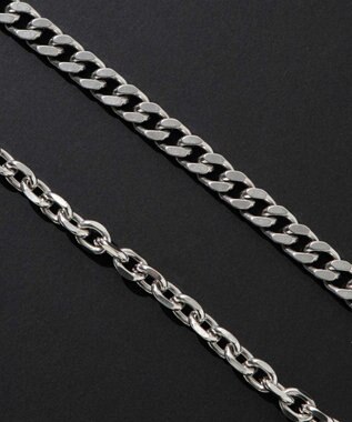 WEGO Mステンレスヘビーチェーンネックレス 柄1