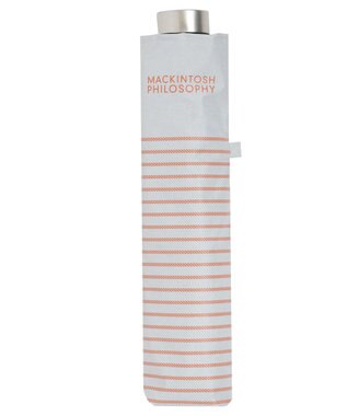 MOONBAT 【フワクール生地使用/軽量】MACKINTOSH PHILOSOPHY 遮光 晴雨兼用 折りたたみ日傘 ボーダー