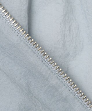 uncrave シアープルーフナイロン スタンドネックブルゾン サックス