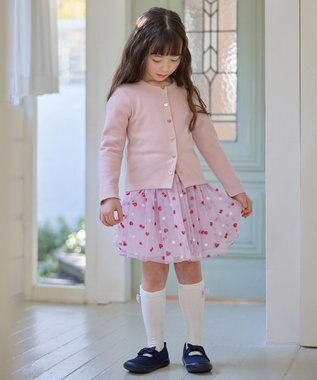 ANY KIDS 【チェリーベリーシリーズ】フルーツ チュール スカート ラベンダー系