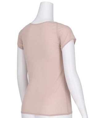 Wing インナー 汗をかいてもベタつきにくい 汗取り設計 【瞬汗ドライ】 2分袖 半袖 春 夏 EL1240 ウイング／ワコール ピーチ