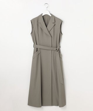 ANY SIS 【2WAY】テーラードジレ ワンピース カーキ