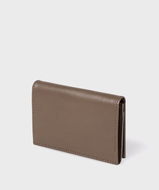Paul Smith ストライプカラードエッジ 名刺入れ グレイッシュベージュ
