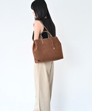 MORROW by thank 【A4サイズ収納可/軽量】VIVIAN OBLONG ASスエード　ブラウン