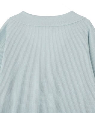 earth music&ecology テーラーカラーニットカーディガン Blue