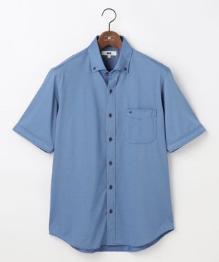 JOSEPH ABBOUD 【キングサイズ・ジャージー素材・ストレッチ・イージーケア】コンパクトジャージー半袖 シャツ