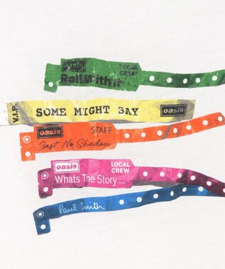 Paul Smith Paul Smith × Oasis リストバンド Tシャツ ホワイト