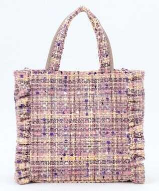 TOCCA 【美人百花掲載】【一部カラー撥水】TRIM WAVES MINITOTE ミニトートバッグ ライラック系