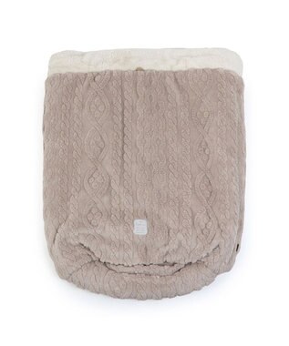 PET PARADISE ペットパラダイス 筒形寝袋 遠赤外線 《アラン編み柄》 57cm×95cm アラン柄