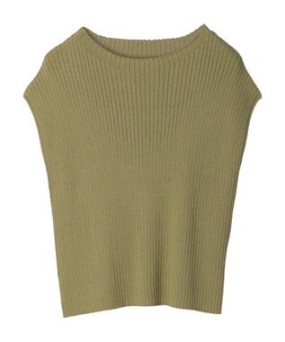 Green Parks ・Ｐｅｔｉｔ　Ｆｌｅｕｒ　フレンチスリーブリブニット Khaki