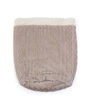 PET PARADISE ペットパラダイス 筒形寝袋 遠赤外線 《アラン編み柄》 57cm×95cm アラン柄