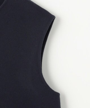 #Newans バックペプラムダブルフェイスジレ ネイビー