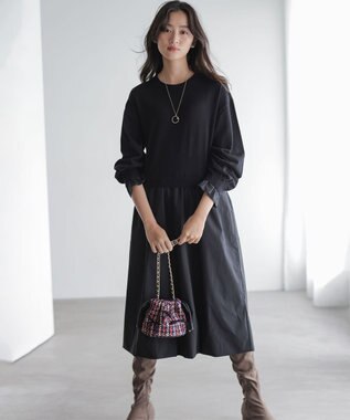 組曲 ツイードMINIドロスト バッグ ネイビー系7