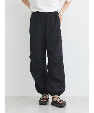 earth music&ecology タックカーゴパンツ Black