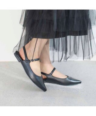 MODE ET JACOMO <noyau>ポインテッドトゥバックベルトパンプス