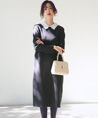 組曲 【加藤ローサさん着用】トップハンドル ハンドバッグ アイボリー系