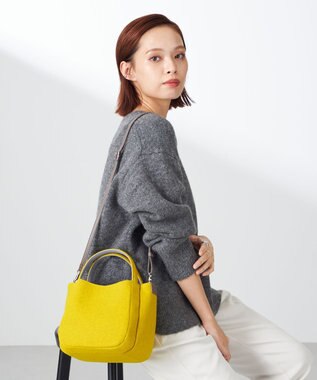 Y'SACCS フェルトトート　SSサイズ イエロー【WEB限定カラー】