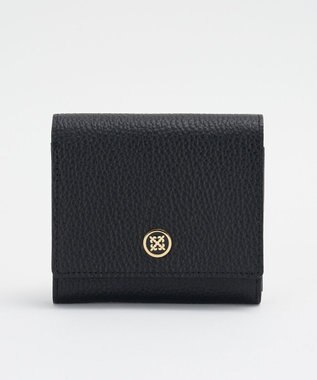 russet サークルプレートハーフウォレット(SO-441) Black