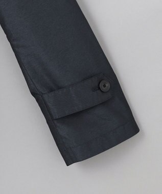 GOTAIRIKU ダウンライナー装着可【半裏仕様でより軽量】メランジシャンブレー ステンカラースプリングコート ダルブルー系