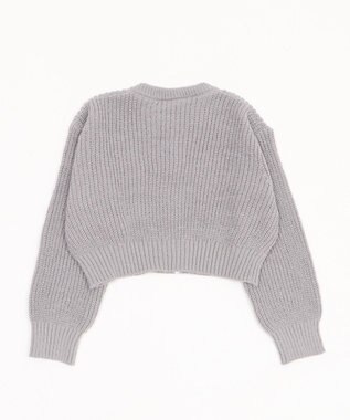 WEGO ダブルZIPニットカーデ グレー