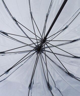 ANY SIS 【WEB限定】クリア アンブレラ グレー