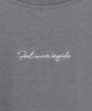 ANY エンブロイダリーロゴTシャツ チャコール