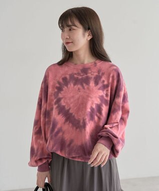 Green Parks ・ＳＵＧＡＲ　ＳＰＯＯＮ　ハートタイダイスウェット Bordeaux