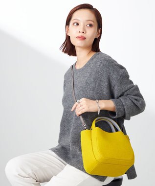 Y'SACCS フェルトトート　SSサイズ イエロー【WEB限定カラー】