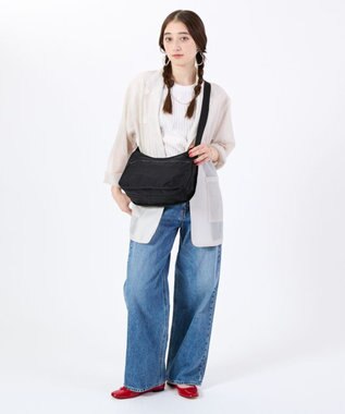 LeSportsac CLASSIC HOBO/リサイクルドブラックJP リサイクルドブラックJP