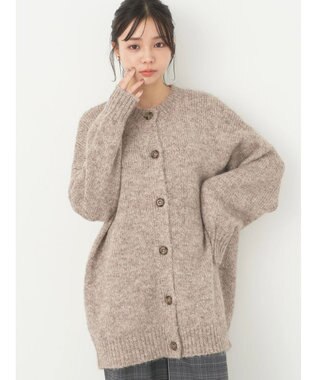 earth music&ecology ファンシーヤーンメランジカーディガン