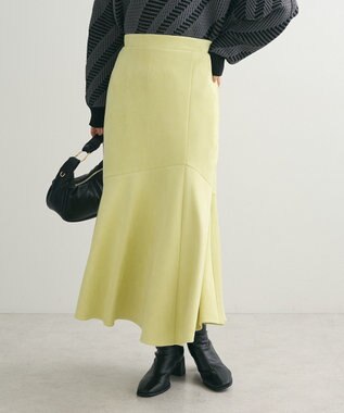 Green Parks マシュマロスエードマーメイドスカート Yellow