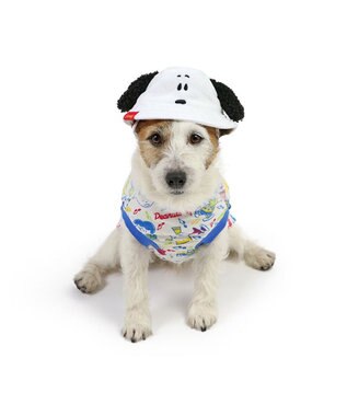 PET PARADISE スヌーピー バケットハット付き Tシャツ 小型犬 マルチカラー