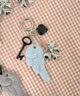 WEGO エンジェルウィングキーホルダー サックス