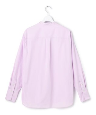 23区 【CLASSY.1月号掲載】CANCLINI バンドカラー シャツ ラベンダー