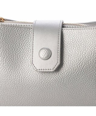 UNBILLION カシュカシュ cachecache / 横型3つ口ショルダーバッグ シルバー