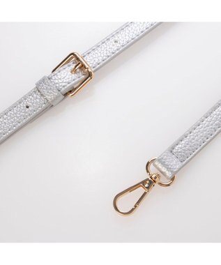 UNBILLION カシュカシュ cachecache / 横型3つ口ショルダーバッグ シルバー