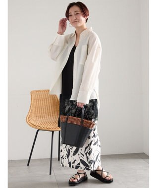 Te chichi シアーストライプシャツ オフホワイト