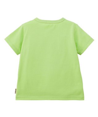 MIKI HOUSE HOT BISCUITS 【80-120cm】カラフルビーンズ フェイスプリント 半袖Tシャツ ライトグリーン
