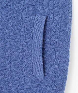 JOSEPH ABBOUD 【25SS・洗える】バルキーニット ブルゾン ダルブルー系