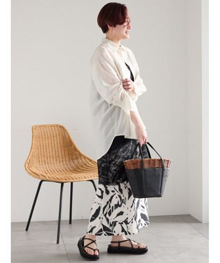 Te chichi シアーストライプシャツ オフホワイト