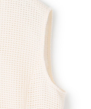 BEIGE， 【S-size】PINE / ペプラムブラウス Ecru