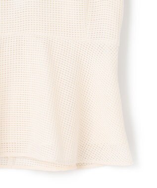 BEIGE， 【S-size】PINE / ペプラムブラウス Ecru